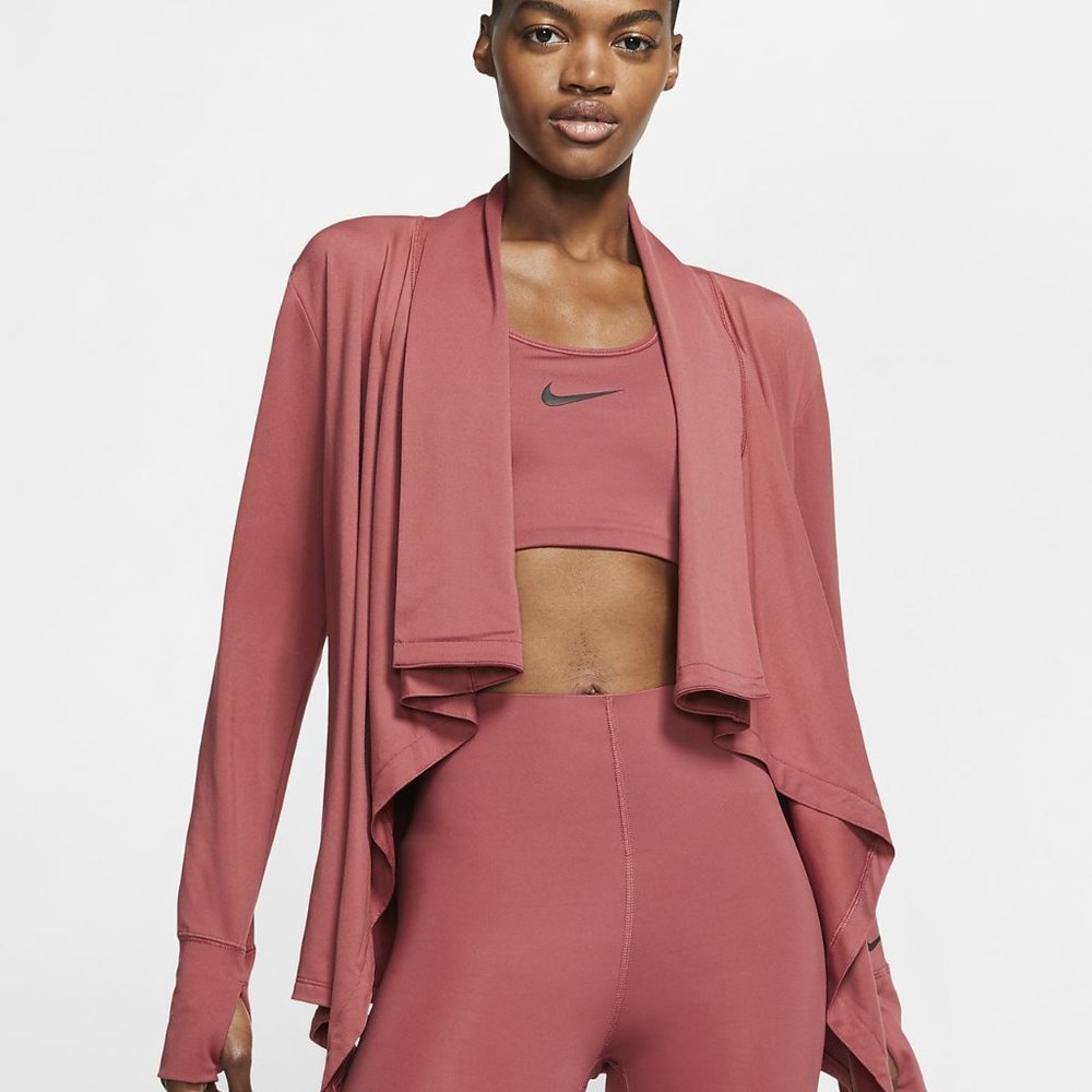 NWT Women's Nike Long Sleeve Yoga Top Wrap - Small